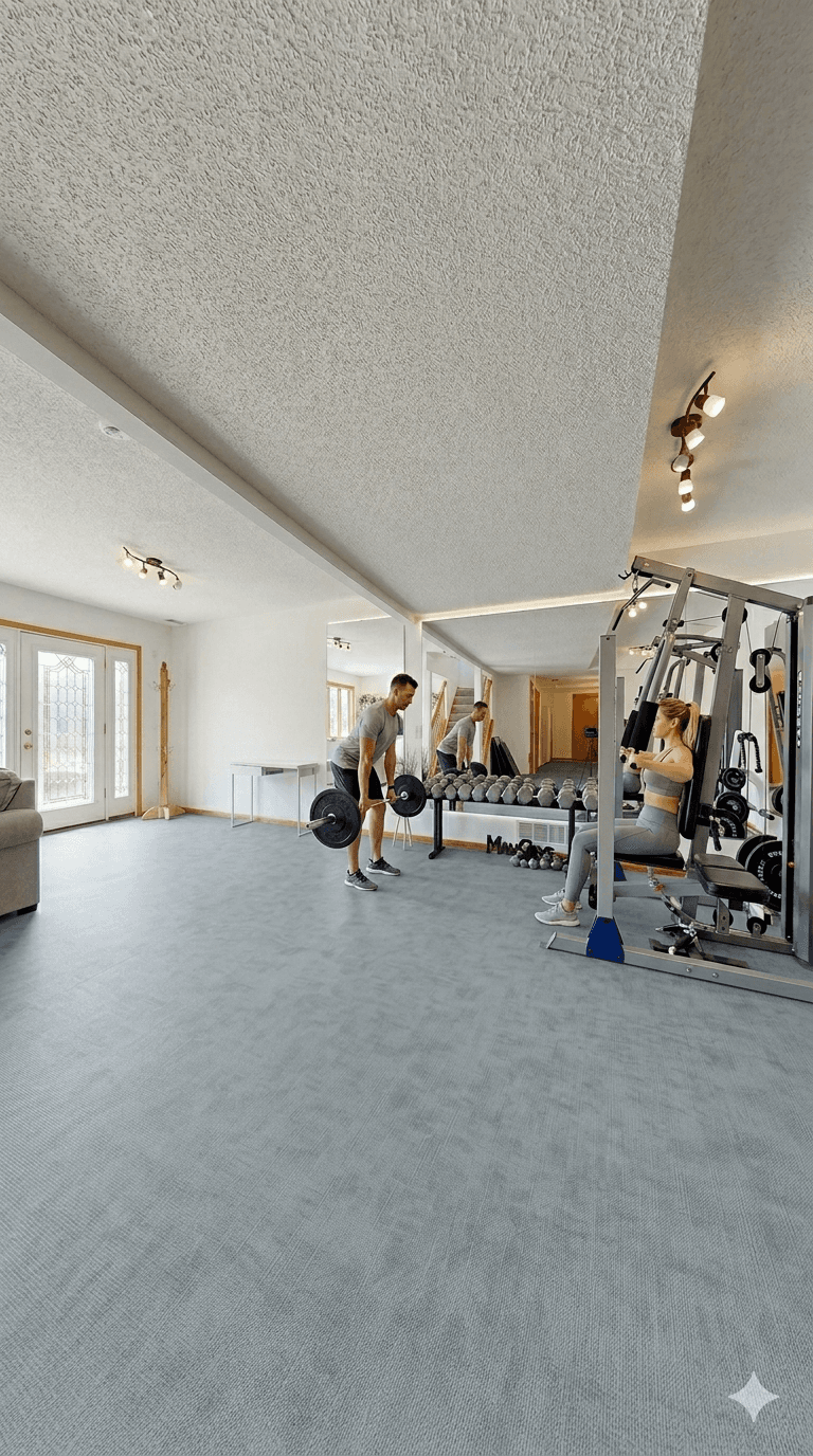 Home gyms and fitness areas