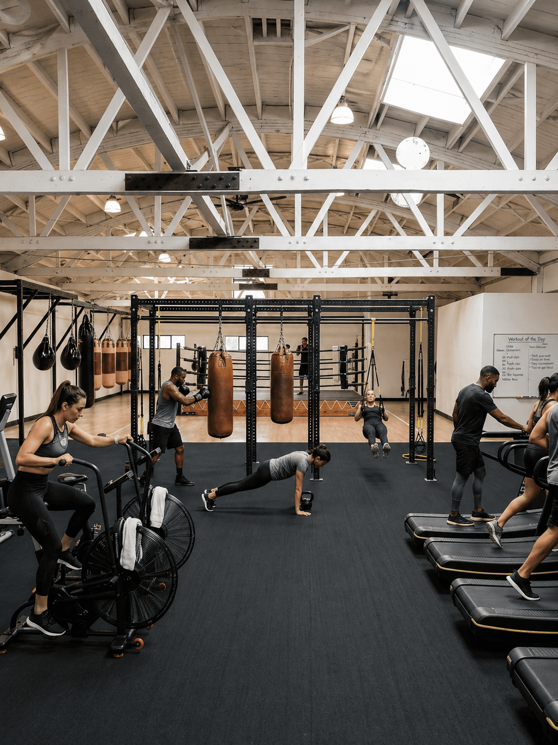 Heavy-duty rubber mats for martial arts gyms