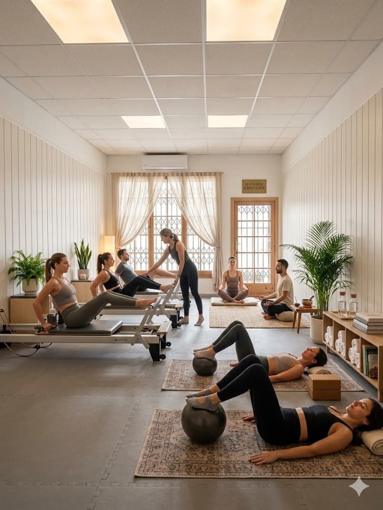 Pilates and meditation spaces