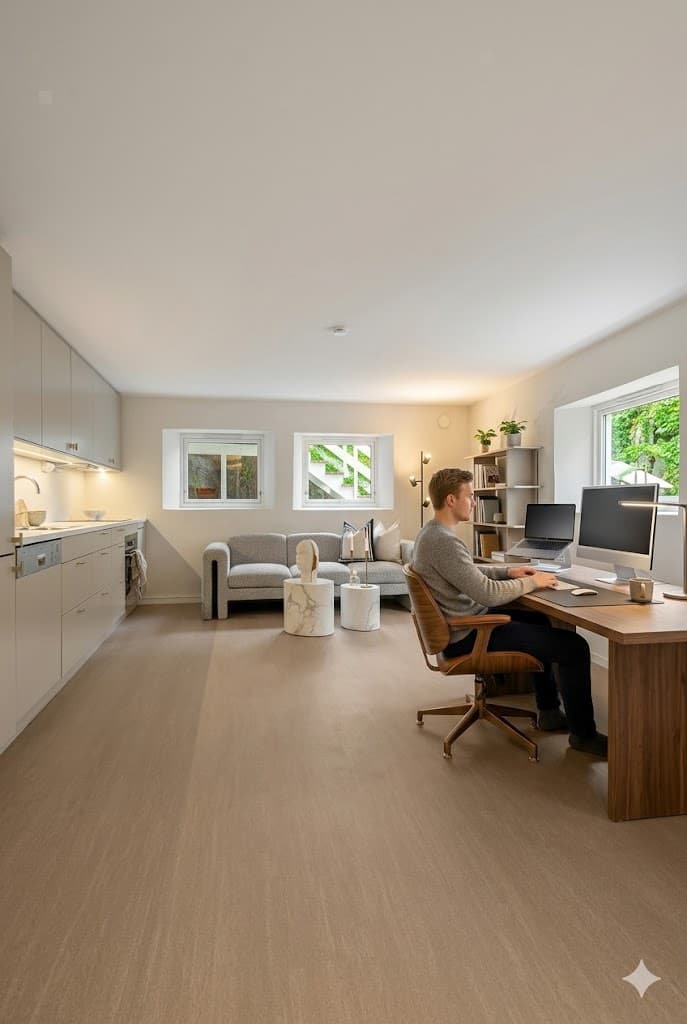 Home offices and living areas