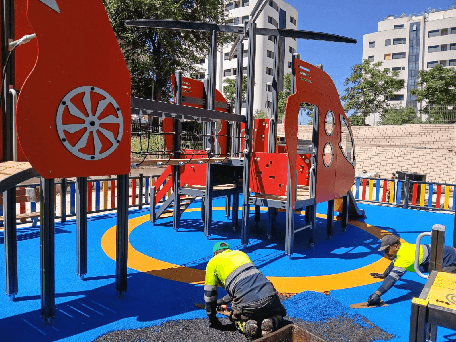 EPDM rubber jogging track flooring